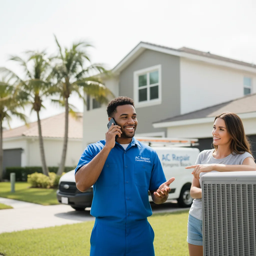 AC Repair Pompano Beach customer support in Walling